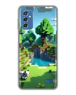Чохол для Samsung Galaxy M52 з картинкою «Minecraft літній день»