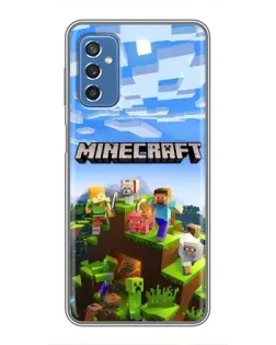 Чохол для Samsung Galaxy M52 з картинкою «Minecraft класичний світ»