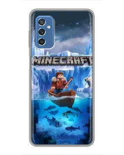 Чохол для Samsung Galaxy M52 з картинкою «Minecraft льодянийсвіт»