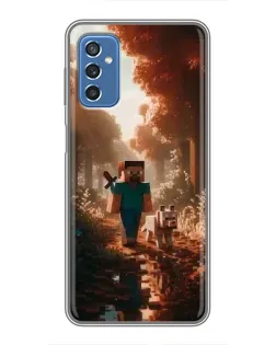Чохол для Samsung Galaxy M52 з картинкою «Стів у лісі»
