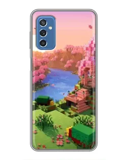Чохол для Samsung Galaxy M52 з картинкою «Рожеве дерево Minecraft»