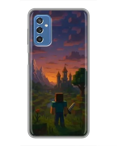 Чохол для Samsung Galaxy M52 з картинкою «Стів біля вежі»