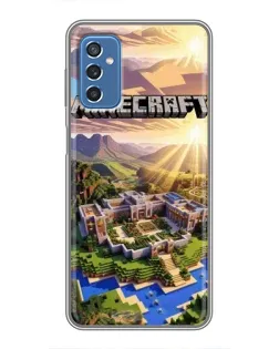 Чохол для Samsung Galaxy M52 з картинкою «Minecraft панорама»