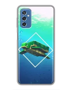 Чохол для Samsung Galaxy M52 з картинкою «Черепаха Minecraft»