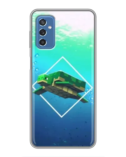 Чохол для Samsung Galaxy M52 з картинкою «Черепаха Minecraft»