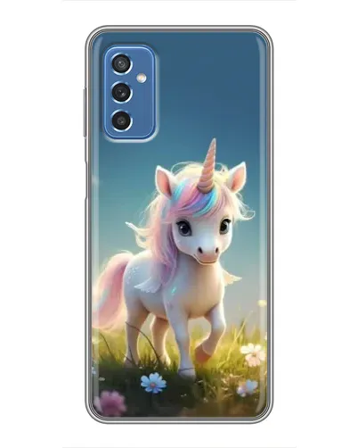 Чохол для Samsung Galaxy M52 з картинкою «Єдиноріг на галявині»