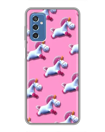 Чохол для Samsung Galaxy M52 з картинкою «Єдинороги на рожевому»
