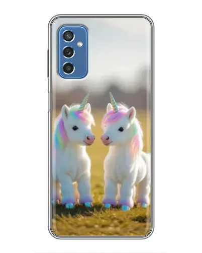 Чохол для Samsung Galaxy M52 з картинкою «Пара єдинорогів»
