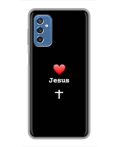 Чехол для Samsung Galaxy M52 с картинкой «Сердце - Jesus» Чехол для Samsung Galaxy M52 с картинкой «Сердце - Jesus»