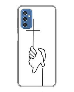 Чехол для Samsung Galaxy M52 с картинкой «Рука держит» Чехол для Samsung Galaxy M52 с картинкой «Рука держит»