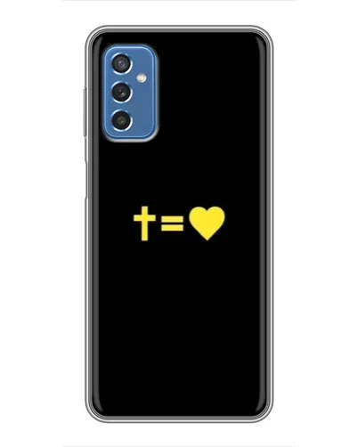 Чехол для Samsung Galaxy M52 с картинкой «Сердце и Крест» Чехол для Samsung Galaxy M52 с картинкой «Сердце и Крест»