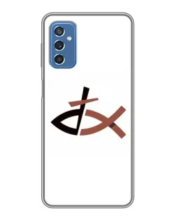 Чехол для Samsung Galaxy M52 с картинкой «Рыба и крест»