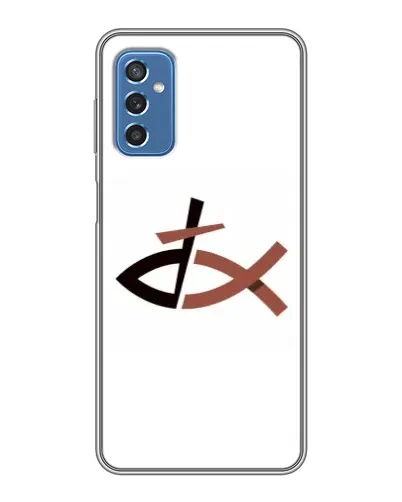 Чехол для Samsung Galaxy M52 с картинкой «Рыба и крест» Чехол для Samsung Galaxy M52 с картинкой «Рыба и крест»