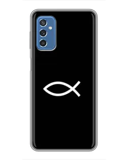 Чохол для Samsung Galaxy M52 з картинкою «Символ риби Jesus»