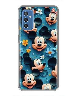 Чохол для Samsung Galaxy M52 з картинкою «Паттерн Міккі та Мінні»