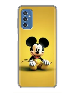 Чохол для Samsung Galaxy M52 з картинкою «Міккі на жовтому»