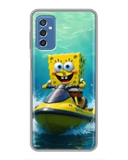 Чохол для Samsung Galaxy M52 з картинкою «Спанч Боб на гідроциклі» Чохол для Samsung Galaxy M52 з картинкою «Спанч Боб на гідроциклі»