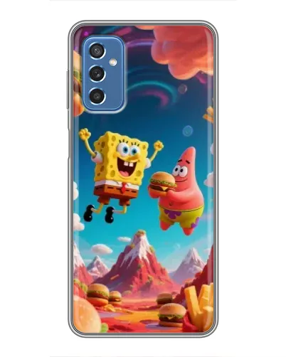 Чохол для Samsung Galaxy M52 з картинкою «Космічний фастфуд»