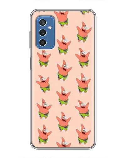 Чохол для Samsung Galaxy M52 з картинкою «Патрік Стар паттерн»
