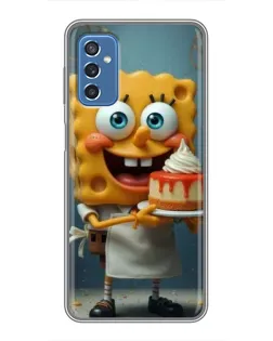 Чохол для Samsung Galaxy M52 з картинкою «Кухар Спанч Боб»