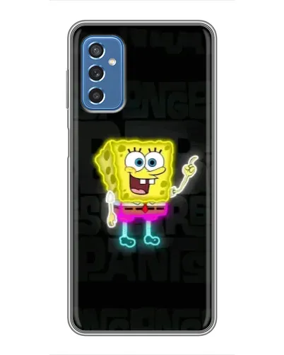 Чохол для Samsung Galaxy M52 з картинкою «Неоновий Губка Боб»