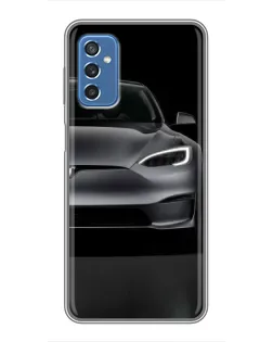 Чехол для Samsung Galaxy M52 с картинкой «Tesla Model S Look»