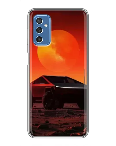 Чехол для Samsung Galaxy M52 с картинкой «Cybertruck на Марсе»