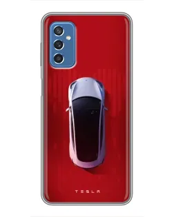 Чехол для Samsung Galaxy M52 с картинкой «Tesla Top View»