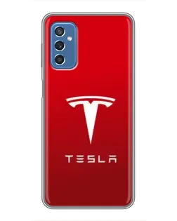 Чехол для Samsung Galaxy M52 с картинкой «Tesla Red Classic»