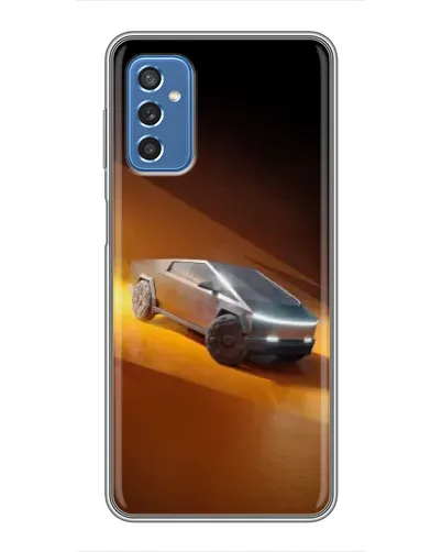 Чехол для Samsung Galaxy M52 с картинкой «Cybertruck в пустыне»