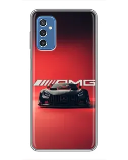 Чехол для Samsung Galaxy M52 с картинкой «Mercedes AMG — красная линия»