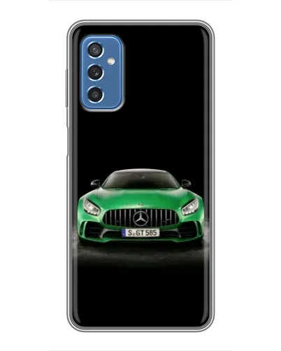 Чехол для Samsung Galaxy M52 с картинкой «Mercedes — неоновый лого»