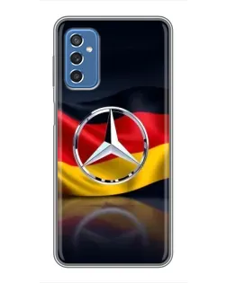 Чехол для Samsung Galaxy M52 с картинкой «Mercedes — флаг Германии»