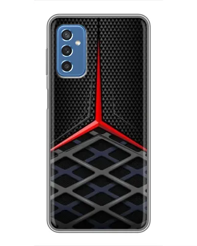 Чехол для Samsung Galaxy M52 с картинкой «Mercedes Carbon Grid»