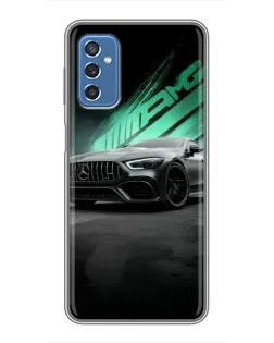 Чехол для Samsung Galaxy M52 с картинкой «Темный Mercedes AMG»