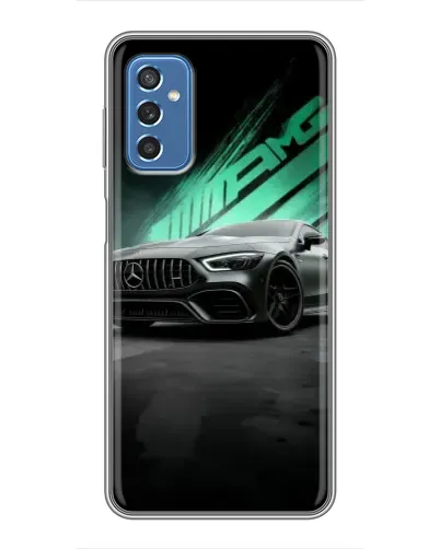 Чехол для Samsung Galaxy M52 с картинкой «Темный Mercedes AMG»