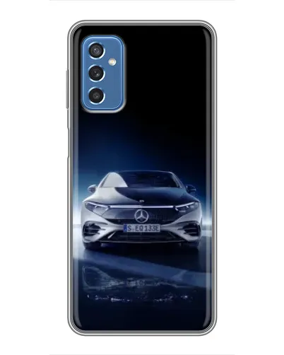 Чехол для Samsung Galaxy M52 с картинкой «Ночной Mercedes EQ»
