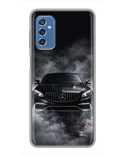 Чехол для Samsung Galaxy M52 с картинкой «Mercedes в дыму»