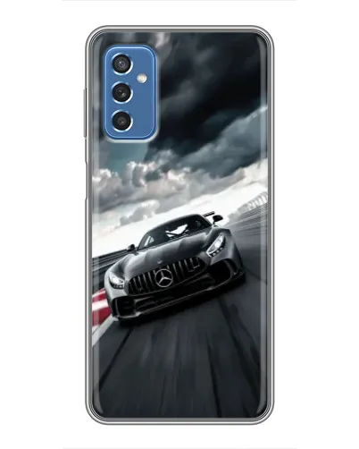 Чехол для Samsung Galaxy M52 с картинкой «Гоночный Mercedes AMG»