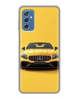 Чехол для Samsung Galaxy M52 с картинкой «Желтый Mercedes GT»