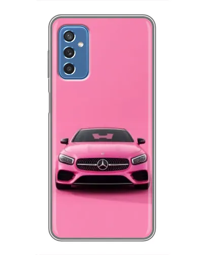 Чехол для Samsung Galaxy M52 с картинкой «Розовый Mercedes AMG»