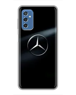 Чехол для Samsung Galaxy M52 с картинкой «Mercedes на металле»