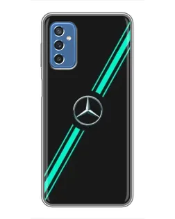 Чохол для Samsung Galaxy M52 з картинкою «Спортивні лінії Mercedes»