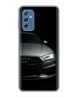 Чехол для Samsung Galaxy M52 с картинкой «Audi — детализация кузова»