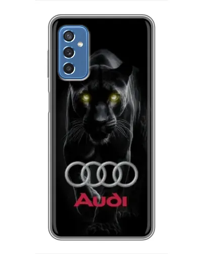 Чехол для Samsung Galaxy M52 с картинкой «Пантера и Audi» Чехол для Samsung Galaxy M52 с картинкой «Пантера и Audi»