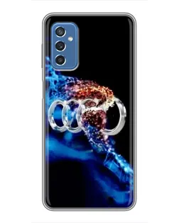 Чехол для Samsung Galaxy M52 с картинкой «Энергия лого Audi»