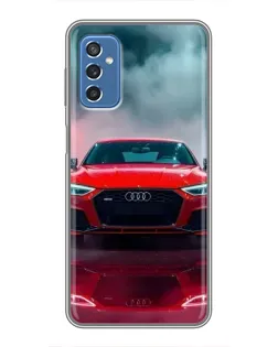 Чехол для Samsung Galaxy M52 с картинкой «Audi RS — красный стиль»