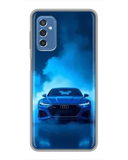 Чехол для Samsung Galaxy M52 с картинкой «Audi — голубая энергия»
