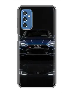 Чехол для Samsung Galaxy M52 с картинкой «Audi — ночное отражение»