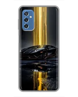 Чехол для Samsung Galaxy M52 с картинкой «Ночной Lamborghini драйв»